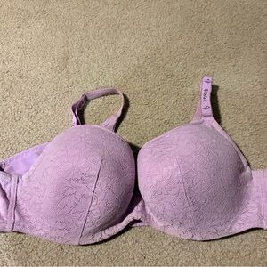Torrid Curve Purple Lace 360 Lightly Lined Full Coverage Balconette Bra 42C